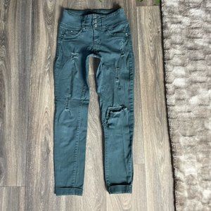 YMI distressed Mid Rise Skinny Jeans